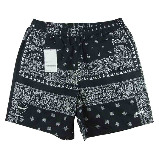 F.C.R.B. エフシーアールビー 21SS FCRB-210043 NYLON EASY SHORTS バンダナ ショーツ ショートパンツ ブラック系 M【新古品】【未使用】【中古】