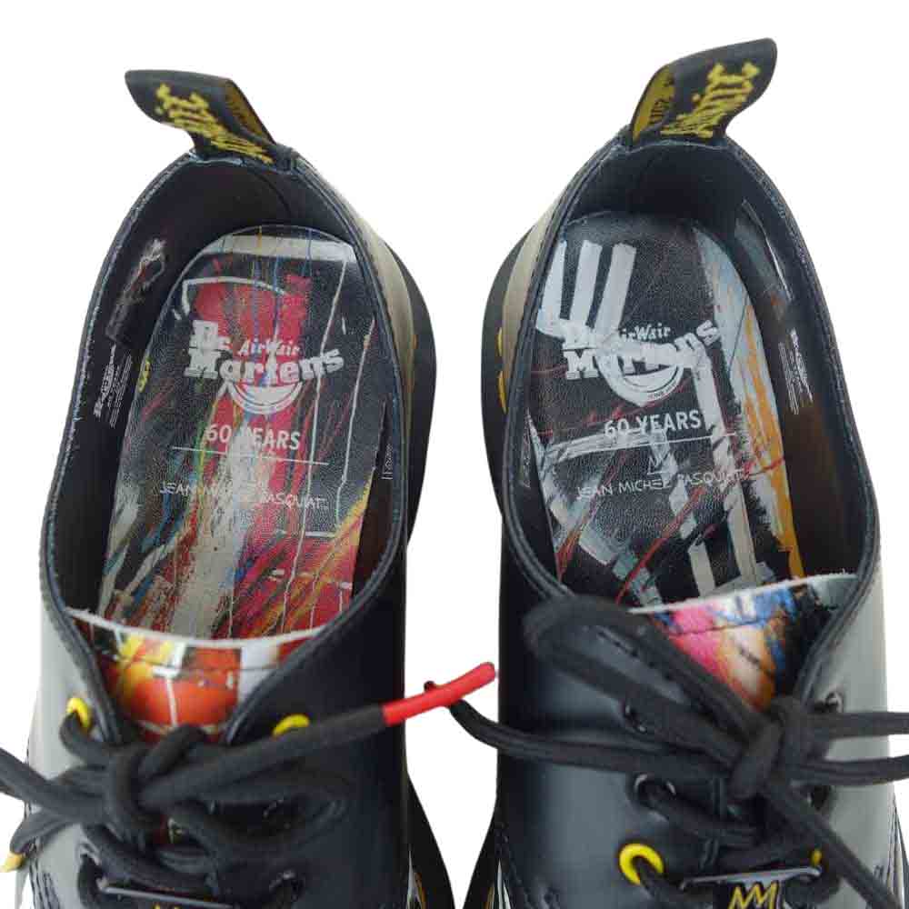 Dr.Martens ドクターマーチン 1461 60YEARS JEAN MICHEL BASQUIAT 60周年 バスキア 3ホール ダービー ブラック系 UK7【極上美品】【中古】