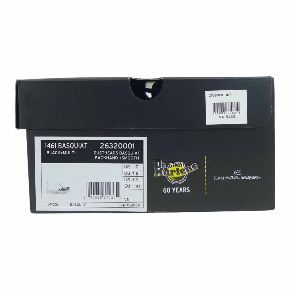 Dr.Martens ドクターマーチン 1461 60YEARS JEAN MICHEL BASQUIAT 60周年 バスキア 3ホール ダービー ブラック系 UK7【極上美品】【中古】