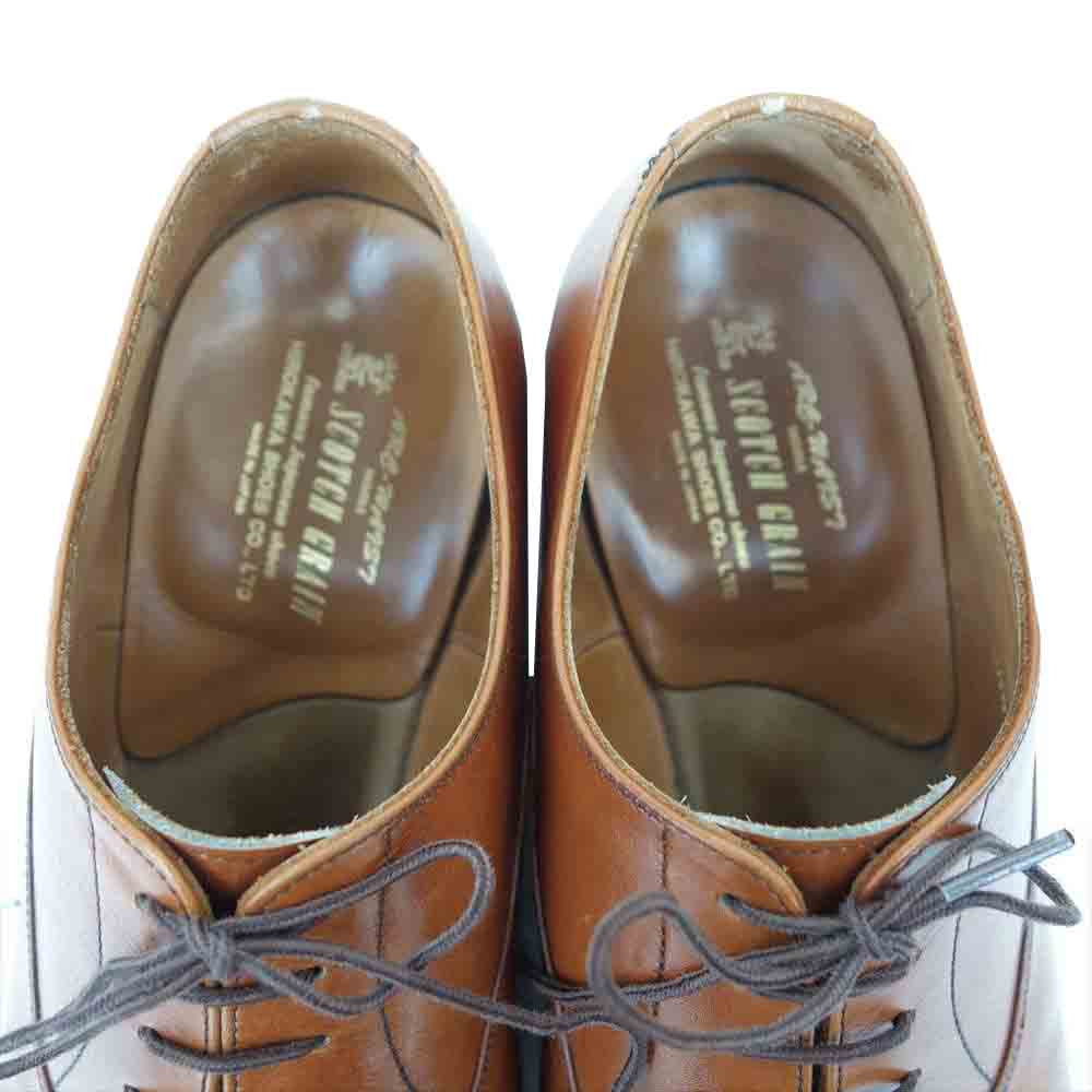 SCOTCH GRAIN スコッチグレイン 916 オデッサ 916 ストレートチップ キャップトゥ ブラウン系 25【中古】