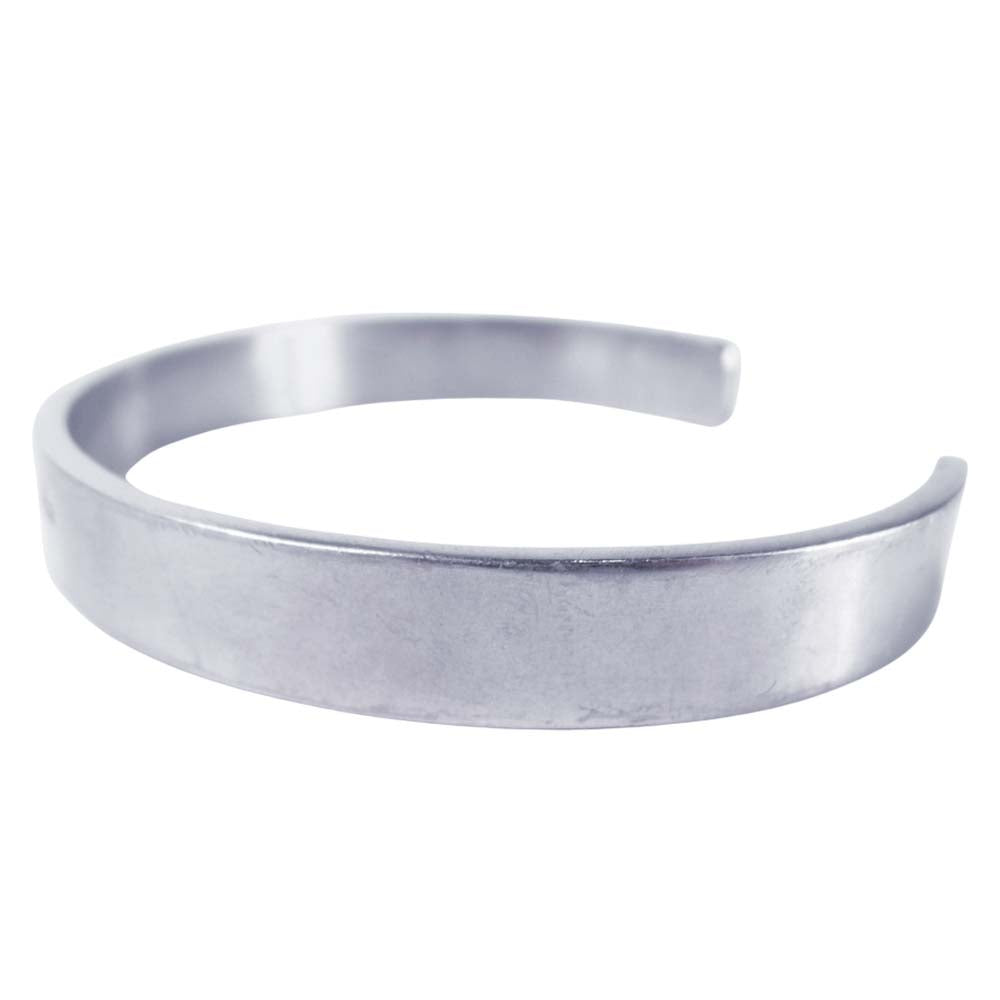 MAISON MARTIN MARGIELA メゾンマルタンマルジェラ SM1UY0027 S12894 カフ ロゴ ブレスレット イタリア製 シルバー系 XS【中古】