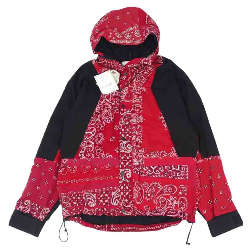 READY MADE レディメイド RE-CO-RE-00-00-95 MOUNTAIN PARKA ヴィンテージ バンダナ マウンテン パーカー レッド系 ブラック系 1【中古】