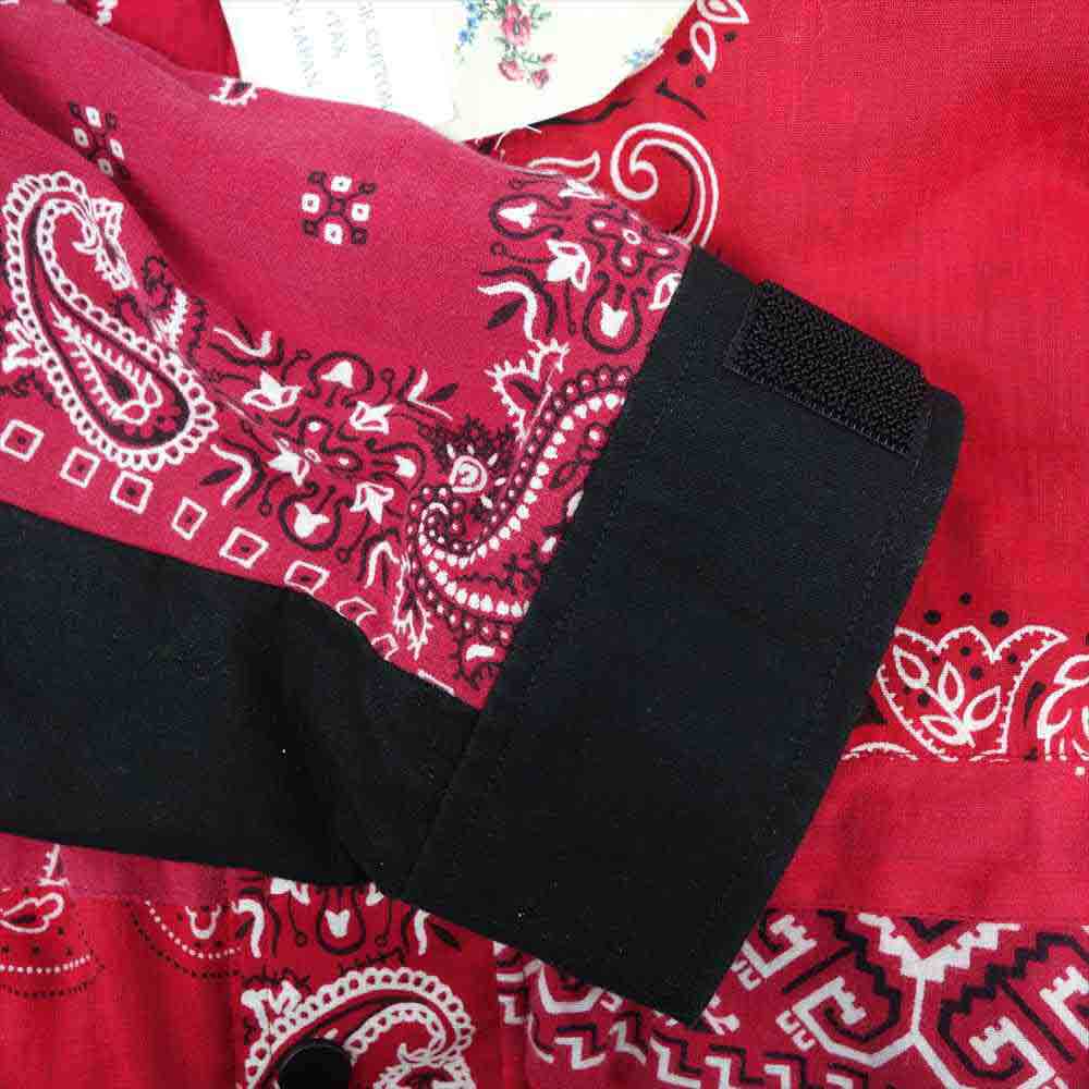 READY MADE レディメイド RE-CO-RE-00-00-95 MOUNTAIN PARKA ヴィンテージ バンダナ マウンテン パーカー レッド系 ブラック系 1【中古】