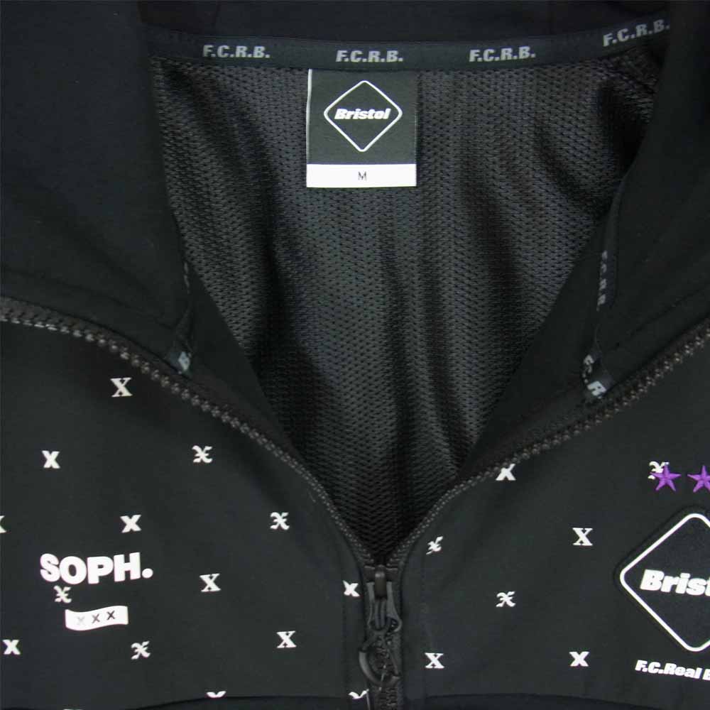 F.C.R.B. エフシーアールビー 21SS FCRB-210116 × GOD SELECTION XXX TRAINING VENTILATION HOODIE ジップアップ フーディ ブラック系 M【新古品】【未使用】【中古】