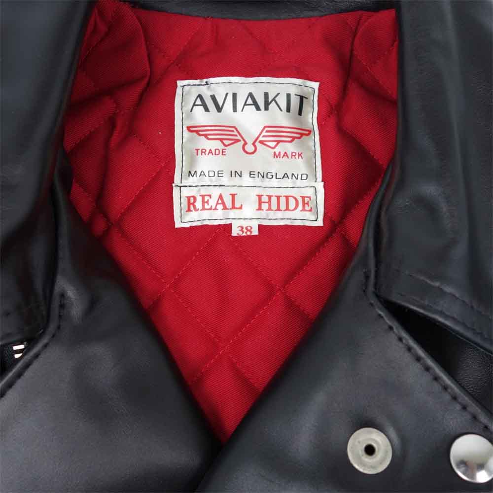 Lewis Leathers ルイスレザー 441T CYCLONE TIGHT FIT カウハイド サイクロンタイトフィット ダブルライダース ジャケット ブラック系 38【美品】【中古】