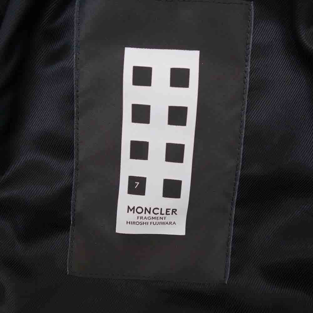 MONCLER モンクレール 20AW F209U1A70210 5099H Lewis Leathers × fragment design 国内正規品 DWAYNE ドゥエイン ダブルライダース レザージャケット ブラック系 42【新古品】【未使用】【中古】