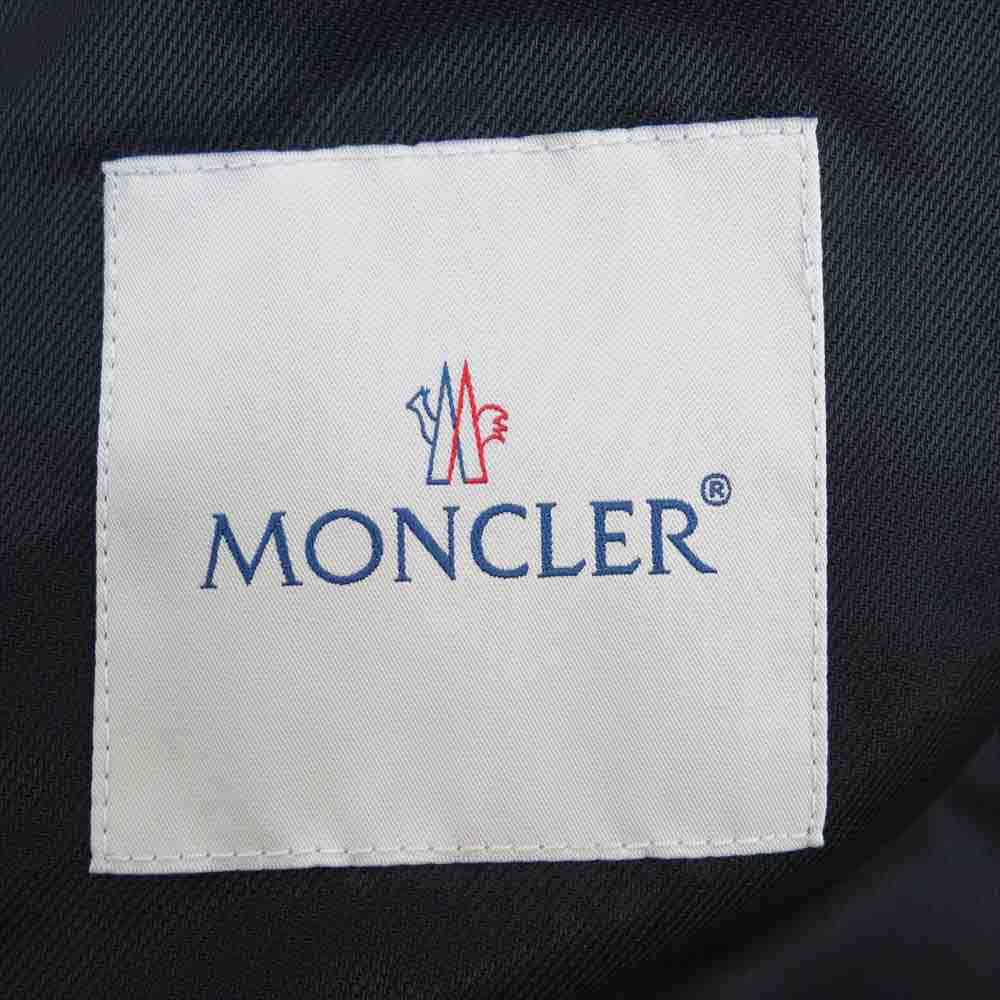 MONCLER モンクレール 20AW F209U1A70210 5099H Lewis Leathers × fragment design 国内正規品 DWAYNE ドゥエイン ダブルライダース レザージャケット ブラック系 42【新古品】【未使用】【中古】