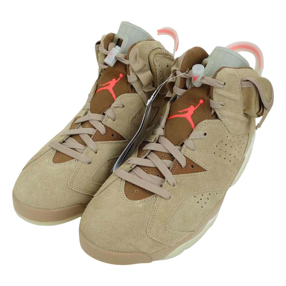 NIKE ナイキ DH0690-200 ×TRAVIS SCOTT AIR JORDAN 6 BRITISH KHAKI トラヴィス・スコット  エアジョーダン 6 ブリティッシュカーキ ブリティッシュカーキ 27.5cm【新古品】【未使用】【中古】