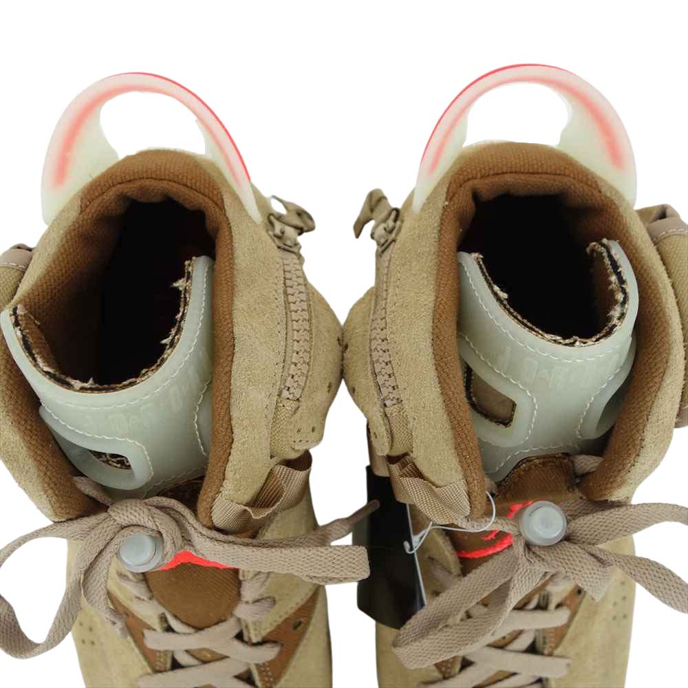 NIKE ナイキ DH0690-200 ×TRAVIS SCOTT AIR JORDAN 6 BRITISH KHAKI トラヴィス・スコット  エアジョーダン 6 ブリティッシュカーキ ブリティッシュカーキ 27.5cm【新古品】【未使用】【中古】
