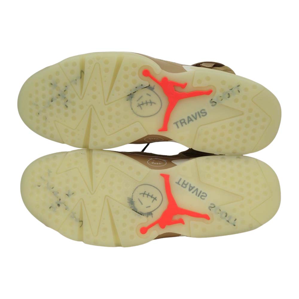 NIKE ナイキ DH0690-200 ×TRAVIS SCOTT AIR JORDAN 6 BRITISH KHAKI トラヴィス・スコット  エアジョーダン 6 ブリティッシュカーキ ブリティッシュカーキ 27.5cm【新古品】【未使用】【中古】