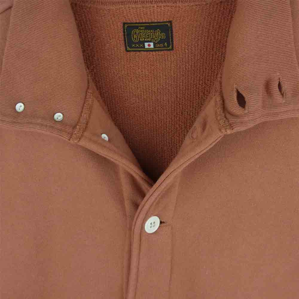 GERUGA ゲルガ GR-C-70 FULL OPEN HEAVY SWEAT-SHIRTS フル ボタン スウェット ジャケット サーモンピンク系 4【中古】