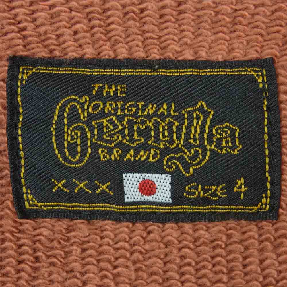 GERUGA ゲルガ GR-C-70 FULL OPEN HEAVY SWEAT-SHIRTS フル ボタン スウェット ジャケット サーモンピンク系 4【中古】