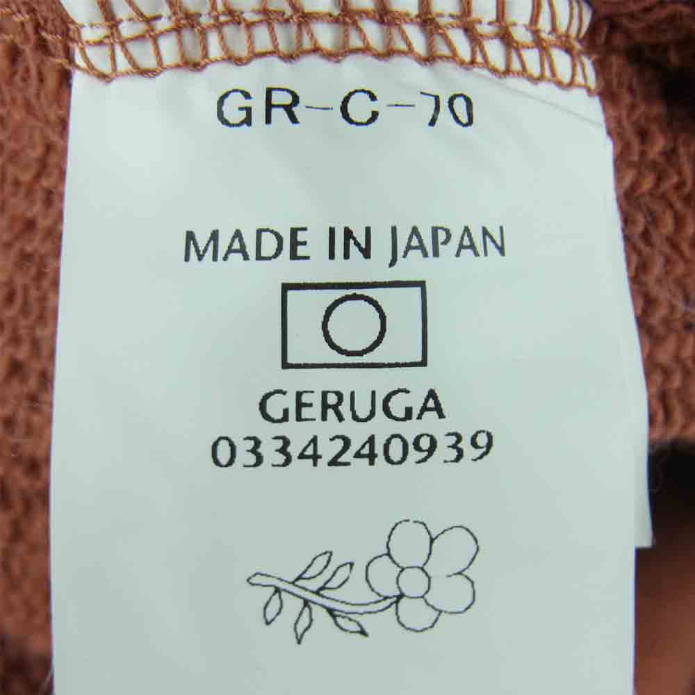 GERUGA ゲルガ GR-C-70 FULL OPEN HEAVY SWEAT-SHIRTS フル ボタン スウェット ジャケット サーモンピンク系 4【中古】