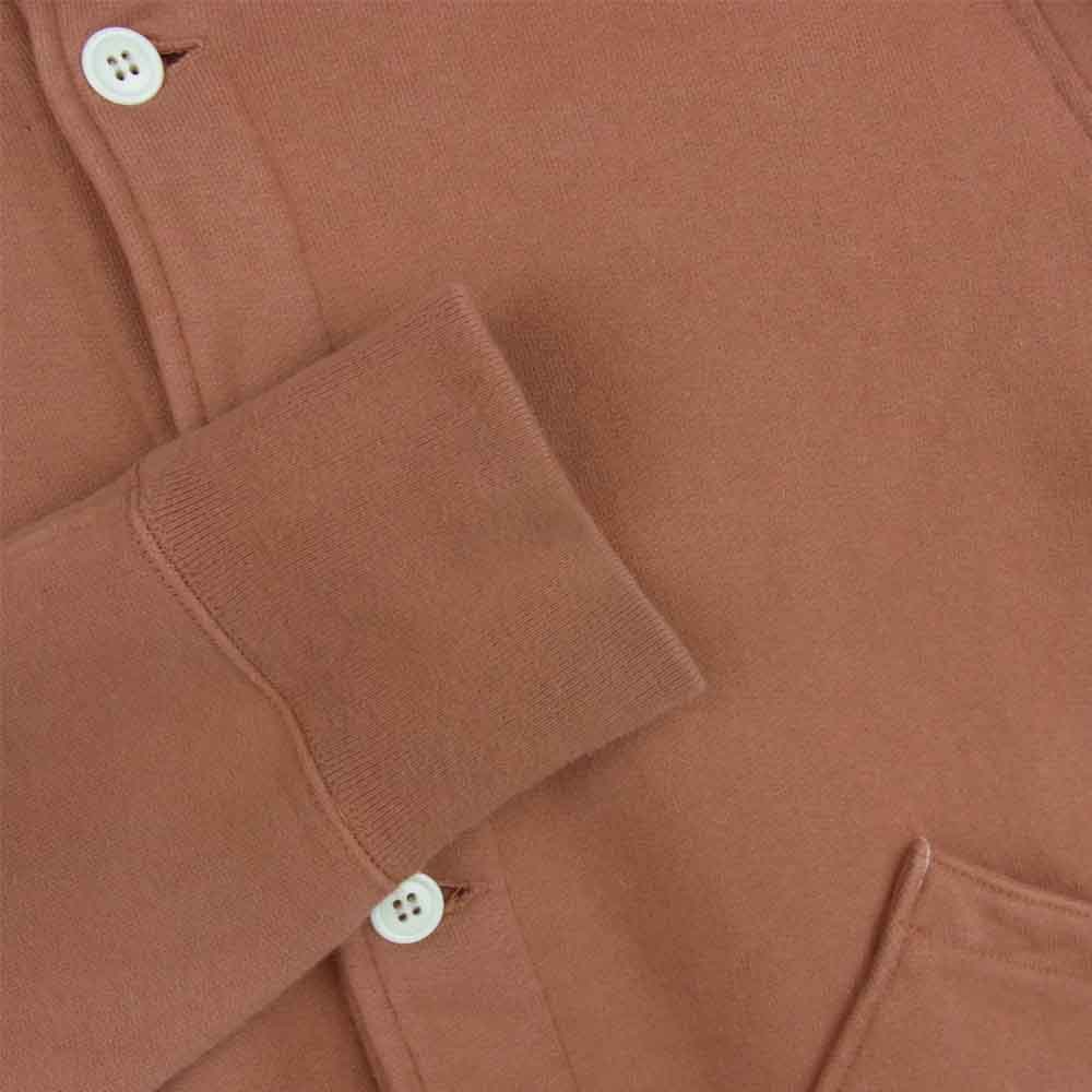 GERUGA ゲルガ GR-C-70 FULL OPEN HEAVY SWEAT-SHIRTS フル ボタン スウェット ジャケット サーモンピンク系 4【中古】