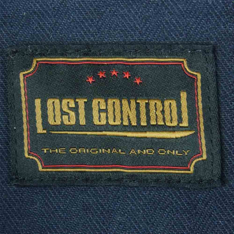 LOST CONTROL ロストコントロール L18W3-4003 ヘリンボーン カバーオール ジャケット ネイビー系 4【中古】
