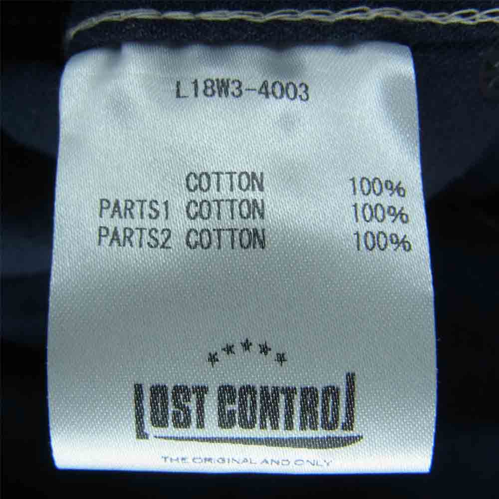 LOST CONTROL ロストコントロール L18W3-4003 ヘリンボーン カバーオール ジャケット ネイビー系 4【中古】