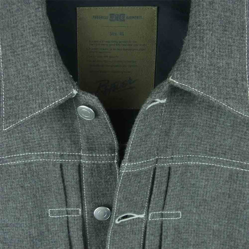 レンダー RDJ904 S506 Wool Jacket ウール レーヨン コットン ジャケット グレー系 40【中古】