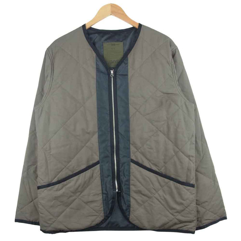 レンダー RDJ905 QUILT TED JACKET キルト ジャケット ポリエステル レーヨン グレイッシュカーキ系 40【中古】