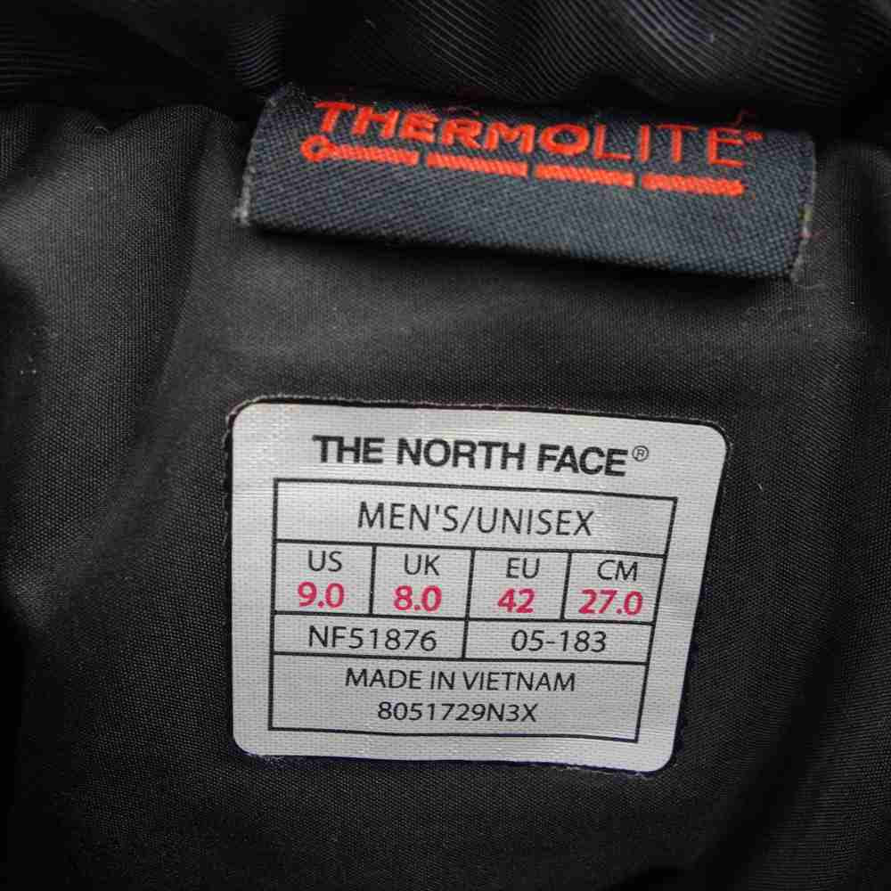 THE NORTH FACE ノースフェイス NF51876 Nuptse Bootie WP Logo Short ヌプシ ブーティー ウォータープルーフ ロゴ ショート ブラック系 27cm【中古】