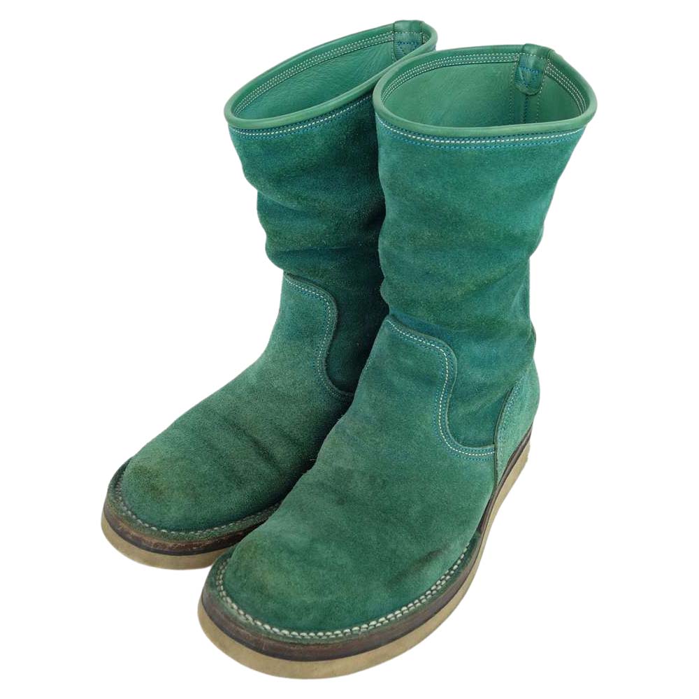 LOST CONTROL ロストコントロール SUEDE ENGINEER BOOTS スウェード エンジニア グリーン系 8 1/2【中古】