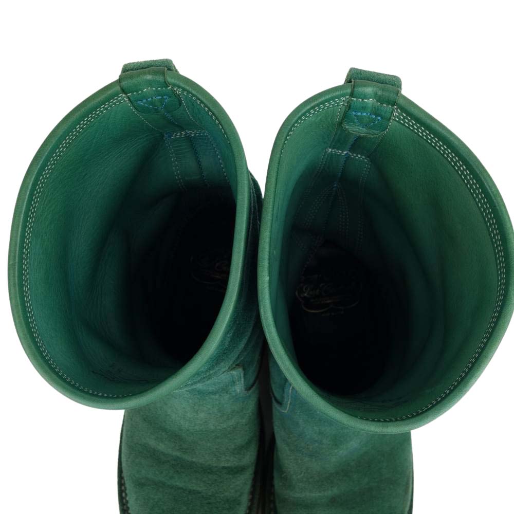 LOST CONTROL ロストコントロール SUEDE ENGINEER BOOTS スウェード エンジニア グリーン系 8 1/2【中古】