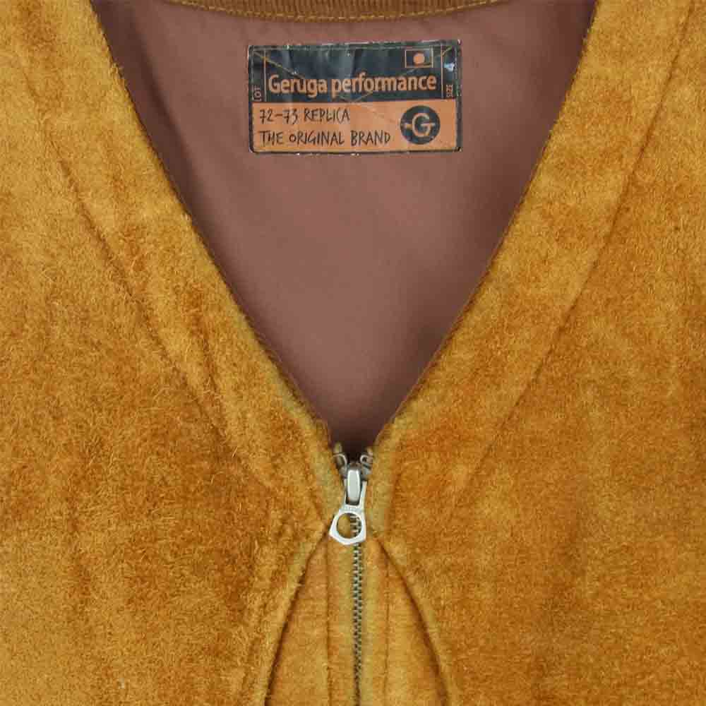 GERUGA ゲルガ GR-V-14 QUILTING SHELL VEST SUEADE スエード レザー ベスト ブラウン系 4【中古】