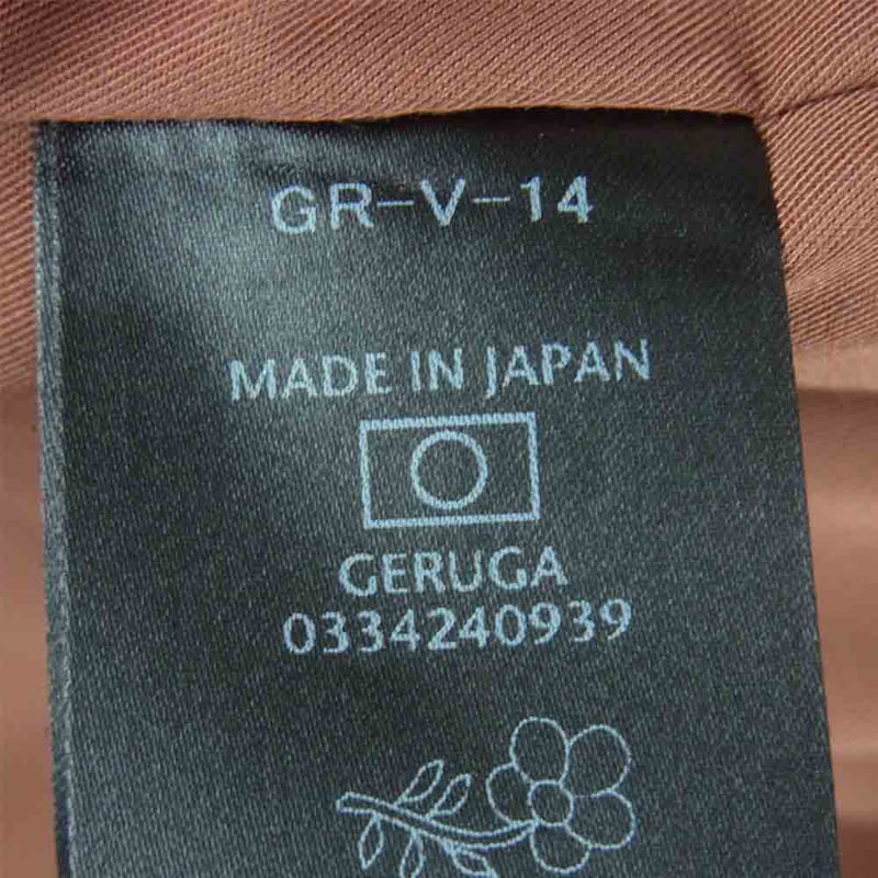 GERUGA ゲルガ GR-V-14 QUILTING SHELL VEST SUEADE スエード レザー ベスト ブラウン系 4【中古】