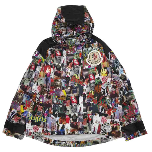 MONCLER モンクレール 未使用品 GENIUS Palm Angels KLAUS ジーニアス パームエンジェルス コラージュ ナイロン ジャケット マルチカラー系 34【極上美品】【中古】