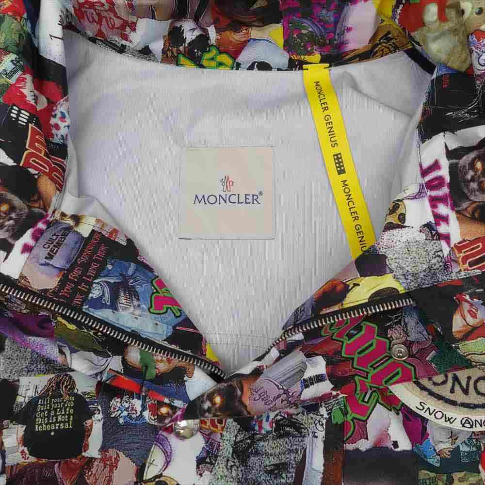 MONCLER モンクレール 未使用品 GENIUS Palm Angels KLAUS ジーニアス パームエンジェルス コラージュ ナイロン ジャケット マルチカラー系 34【極上美品】【中古】