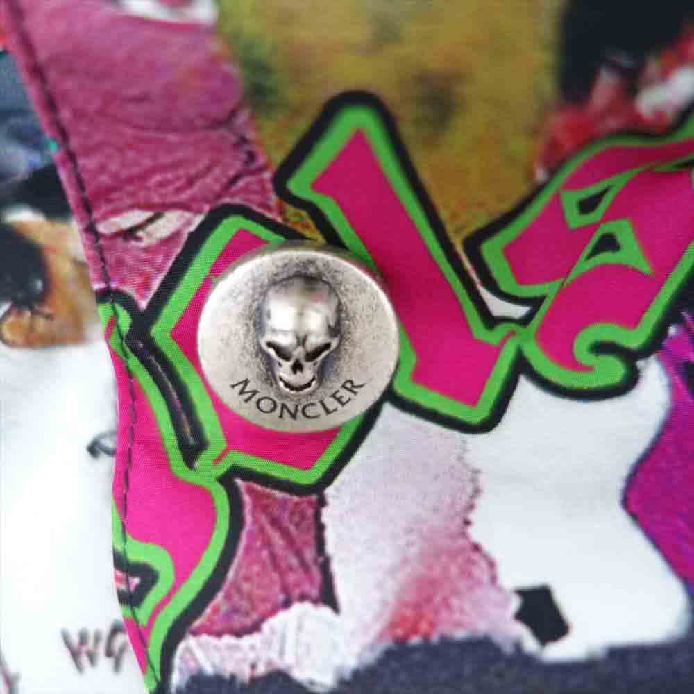 MONCLER モンクレール 未使用品 GENIUS Palm Angels KLAUS ジーニアス パームエンジェルス コラージュ ナイロン ジャケット マルチカラー系 34【極上美品】【中古】