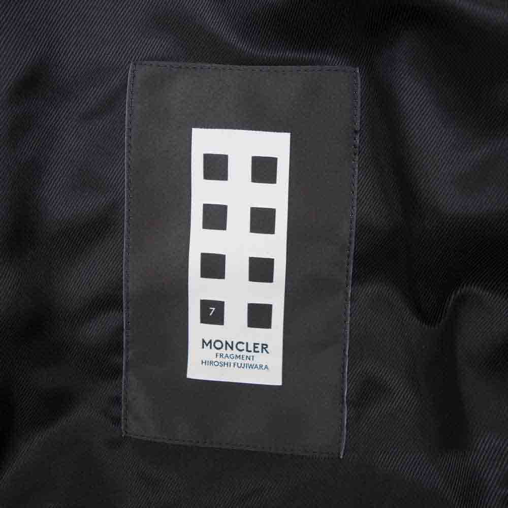 MONCLER モンクレール 20AW F209U1A70210 未使用品 FRAGMENT Lewis Leathers DWAYNE CYCLON フラグメント ルイスレザー ドウェイン サイクロン ライダース ブラック系 42【極上美品】【中古】