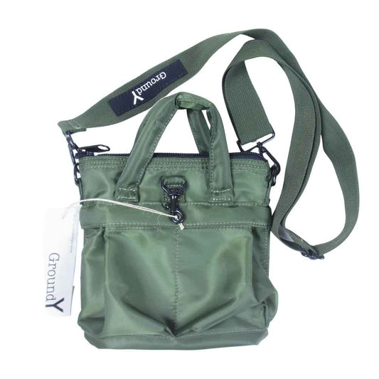 Yohji Yamamoto ヨウジヤマモト 20AW GA108-955-202 Ground Y Small Helmet Bag グラウンドワイ スモール ヘルメットバッグ カーキ系【新古品】【未使用】【中古】