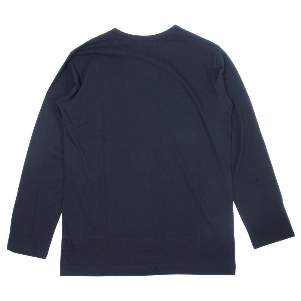 Yohji Yamamoto ヨウジヤマモト POUR HOMME プールオム 21AW HX-T03-070-4A ULTIMA PLAIN STITCH NEW ROUND NECK LONG SLEEVES ウルティマ天竺 クルーネック 長袖 カットソー ブラック系 3【新古品】【未使用】【中古】