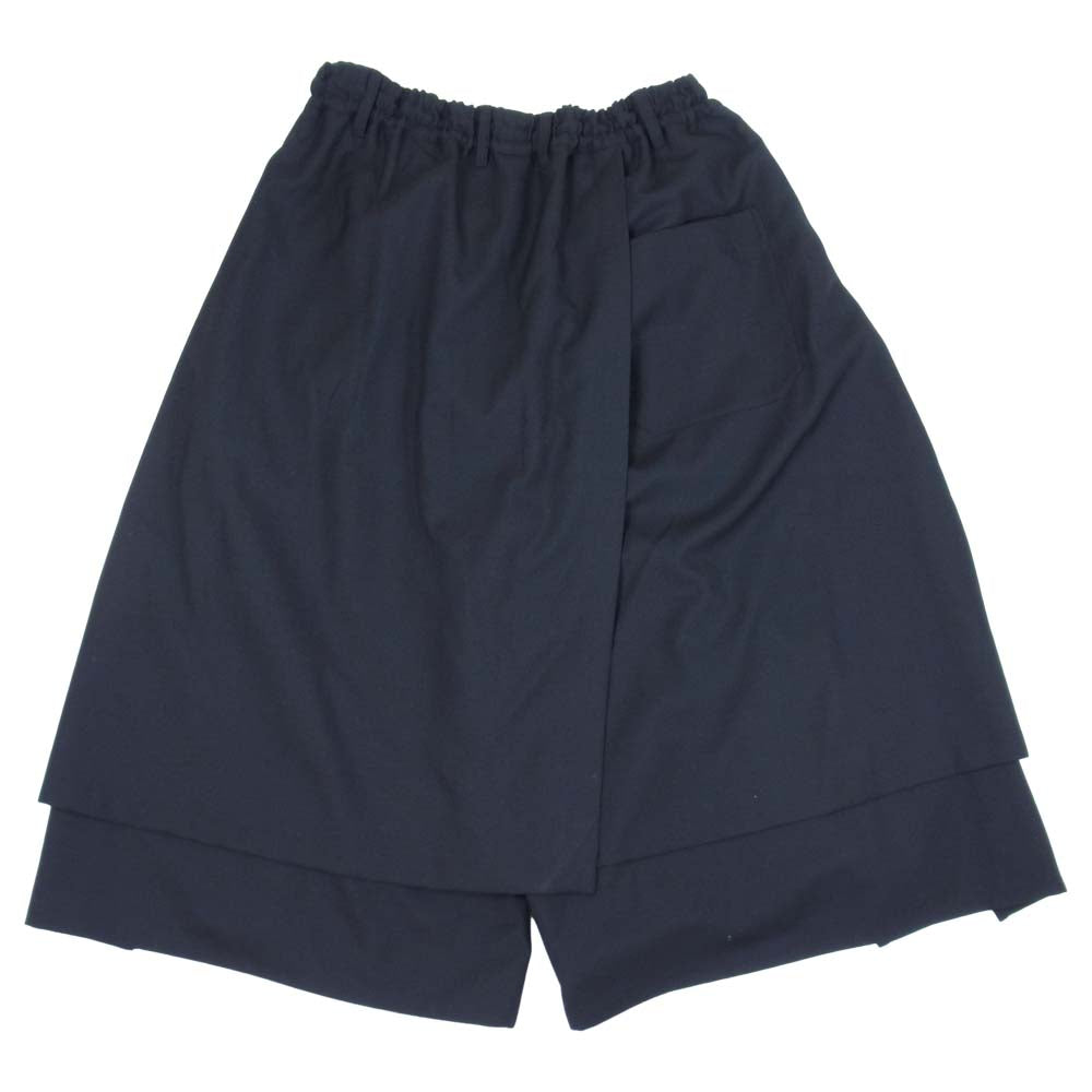 Yohji Yamamoto ヨウジヤマモト GroundY GA-P16-100 T/W Gabardine Round and Round Skirt Pants TWギャバジン スカート パンツ ブラック系 3【新古品】【未使用】【中古】