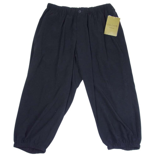 Yohji Yamamoto ヨウジヤマモト POUR HOMME プールオム 21SS HD-P11-500-1A TUXEDO GATHER CROP PANTS タキシード ギャザークロップド パンツ ブラック系 3【新古品】【未使用】【中古】