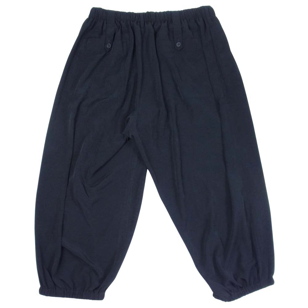 Yohji Yamamoto ヨウジヤマモト POUR HOMME プールオム 21SS HD-P11-500-1A TUXEDO GATHER CROP PANTS タキシード ギャザークロップド パンツ ブラック系 3【新古品】【未使用】【中古】