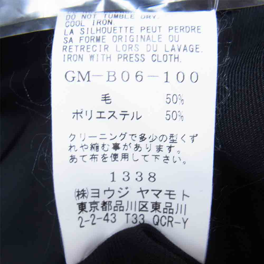 Yohji Yamamoto ヨウジヤマモト GroundY 21AW GM-B06-100 T/W Gabardine Back Pleated Long Shirt TWギャバジン バックプリーツ ロング シャツ ブラック系 3【新古品】【未使用】【中古】