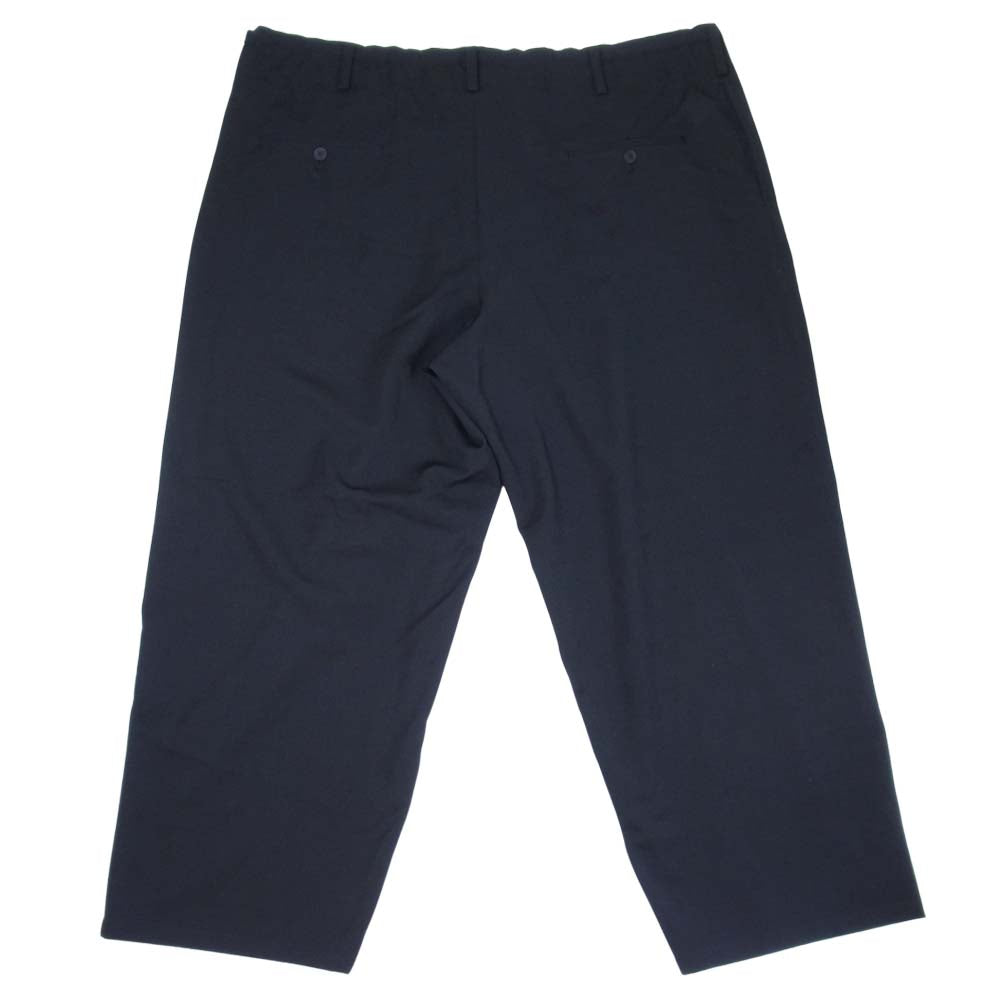 Yohji Yamamoto ヨウジヤマモト POUR HOMME プールオム 21SS HD-P14-100-1A W/GABARDINE CLASSIC BIG STRING PANTS ウールギャバジン シワギャバ 太ヒモ パンツ ブラック系 3【新古品】【未使用】【中古】