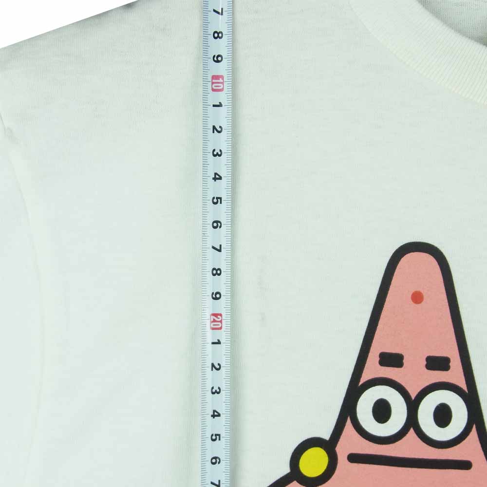 A BATHING APE アベイシングエイプ スポンジボブ パトリック マイロ 半袖 Tシャツ コットン ホワイト系 M【中古】