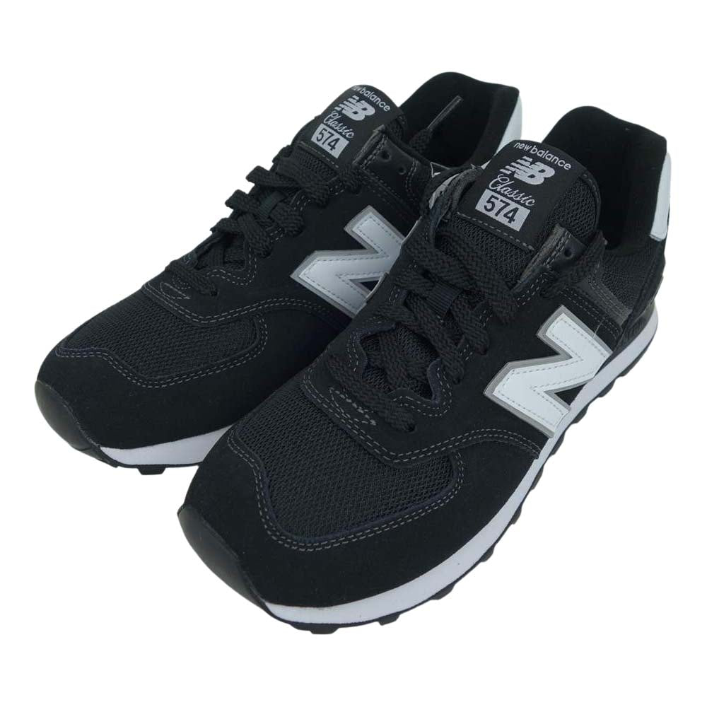 NEW BALANCE ニューバランス ML574 EE2 BLACK ブラック ローカット スニーカー ブラック系 26.5cm【新古品】【未使用】【中古】