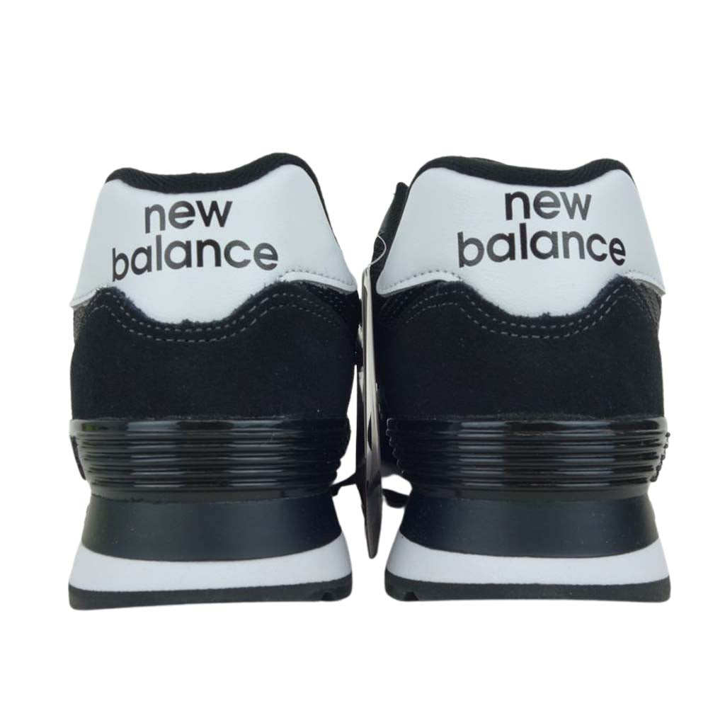 NEW BALANCE ニューバランス ML574 EE2 BLACK ブラック ローカット スニーカー ブラック系 26.5cm【新古品】【未使用】【中古】