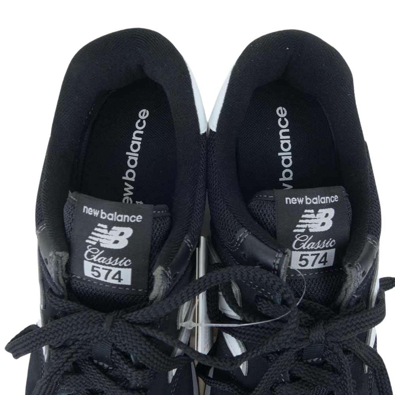 NEW BALANCE ニューバランス ML574 EE2 BLACK ブラック ローカット スニーカー ブラック系 26.5cm【新古品】【未使用】【中古】