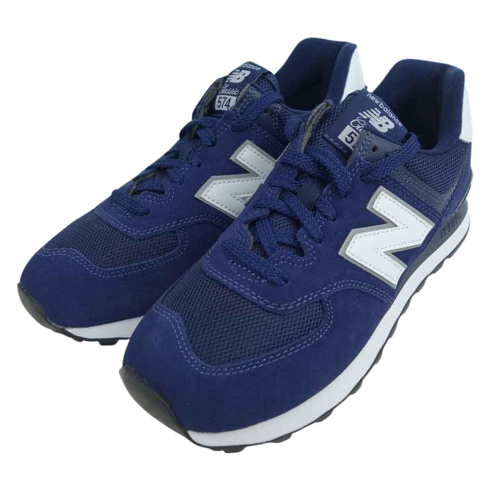 NEW BALANCE ニューバランス ML574 EN2 NAVY ローカット スニーカー ネイビー系 26cm【新古品】【未使用】【中古】