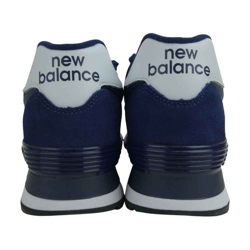 NEW BALANCE ニューバランス ML574 EN2 NAVY ローカット スニーカー ネイビー系 26cm【新古品】【未使用】【中古】