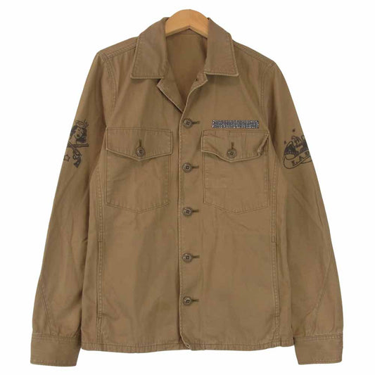ROAR ロアー 12SRS-10A Military jacket ラインストーン ミリタリー ジャケット カーキ系 1【中古】