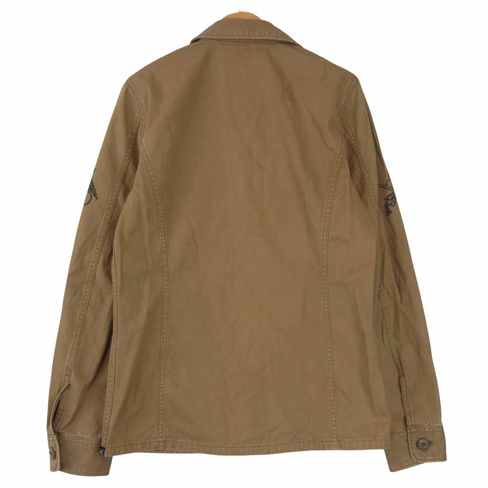 ROAR ロアー 12SRS-10A Military jacket ラインストーン ミリタリー ジャケット カーキ系 1【中古】