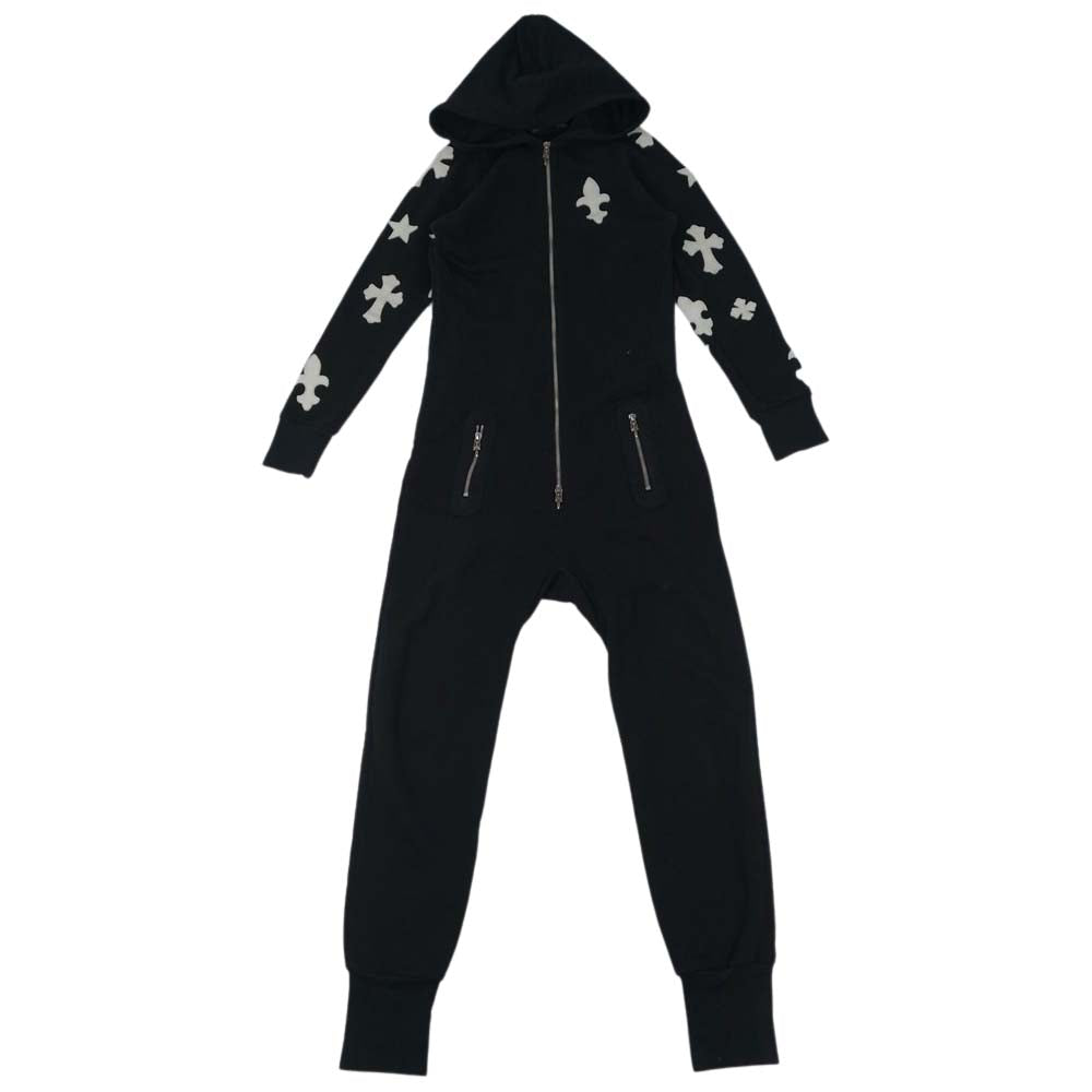 CHROME HEARTS クロムハーツ（原本無） 国内正規品 マルチモチーフ レザーパッチ ダガージップ オールインワン ブラック系 S【中古】