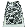 Sacai サカイ 20SS 20-04917 ゼブラ柄 スリットミディ スカート コットン 日本製 ホワイト系 ブラック系 1【中古】