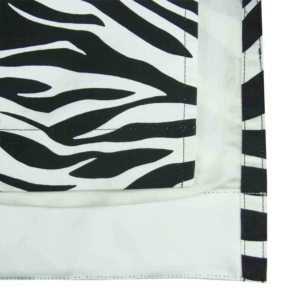 Sacai サカイ 20SS 20-04917 ゼブラ柄 スリットミディ スカート コットン 日本製 ホワイト系 ブラック系 1【中古】
