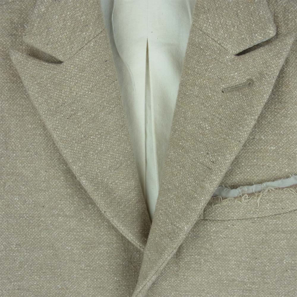 ミドリカワ 19AW MID19AW-JK05 silk wool belted vest jacket ノースリーブ ジャケット ベスト ベージュ系【中古】